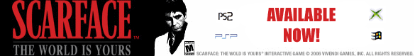 SCARFACE VIDEO GAME - ORDER NOW!